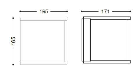 ขนาดโคมไฟ outdoor wall lamp RENZO E27